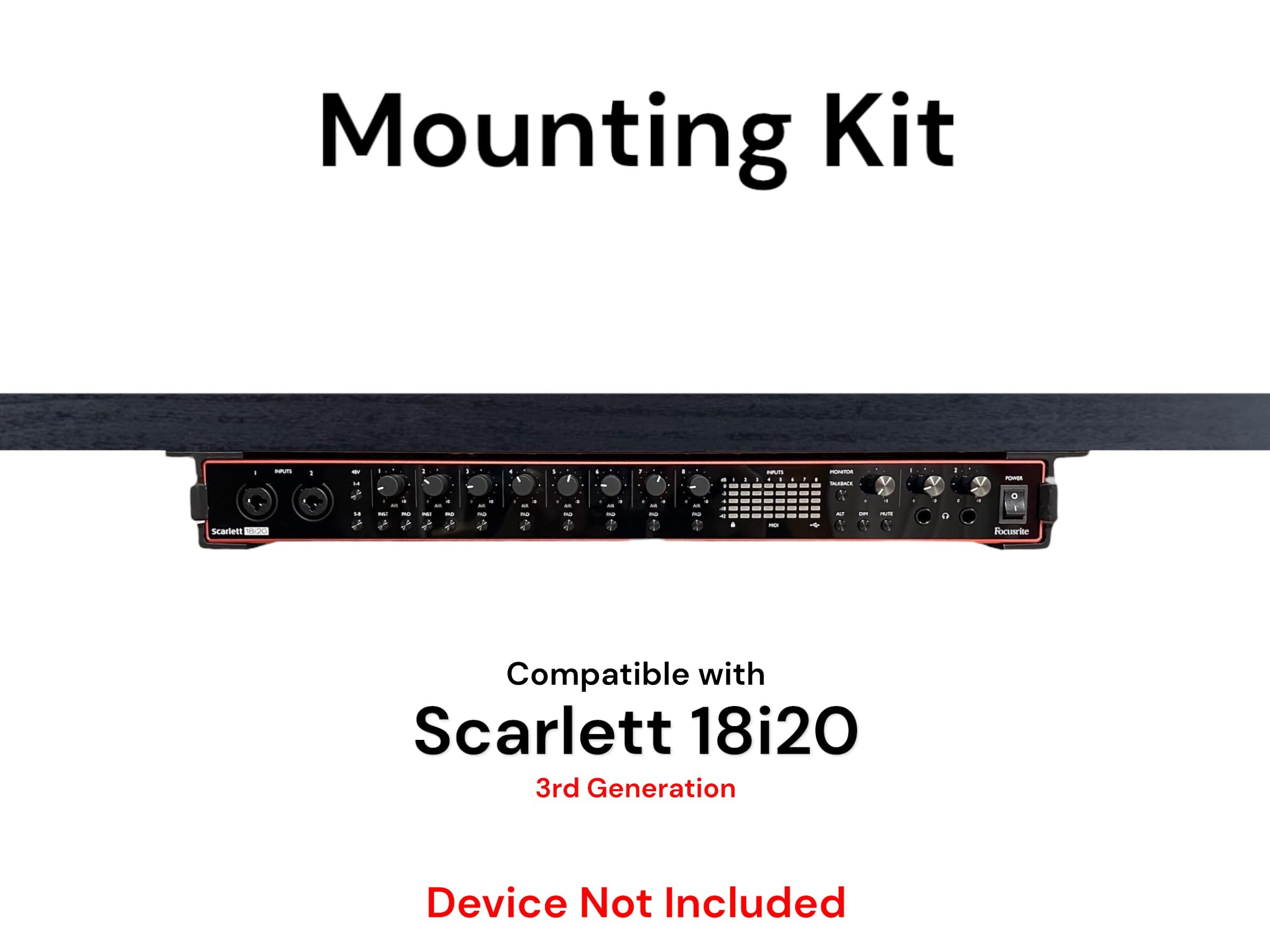 Amazon.com: Iron Prints Desk Mount Kit for The Focusrite Scarlett